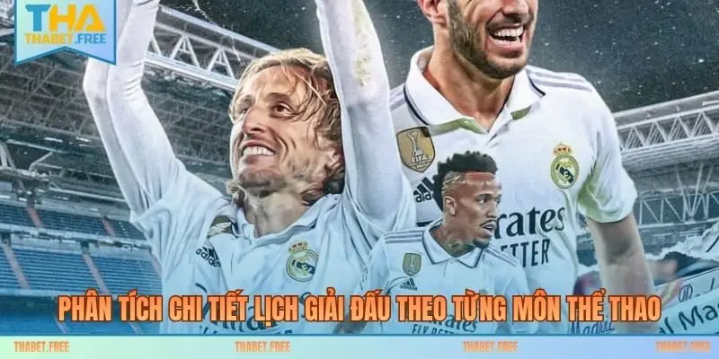 Phân tích chi tiết lịch giải đấu theo từng môn thể thao